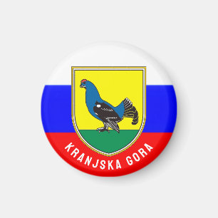 Wappen von Kranjska Gora, Slowenien Magnet