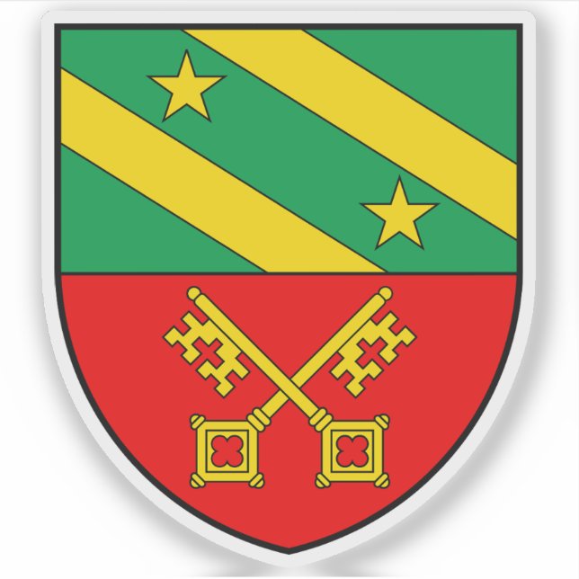 Wappen von Lancy, Schweiz Aufkleber (Vorderseite)