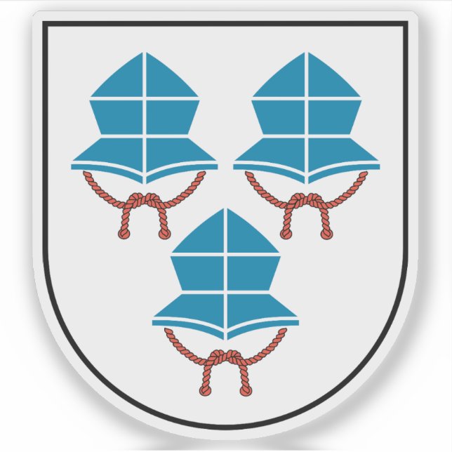 Wappen von Landshut, Deutschland Aufkleber (Vorderseite)