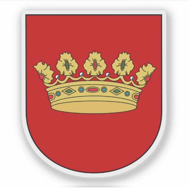 Wappen von Lanškroun, Tschechische Republik Aufkleber (Vorderseite)