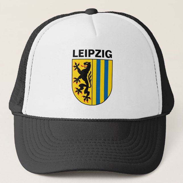 Wappen von Leipzig, Deutschland Truckerkappe (Vorderseite)