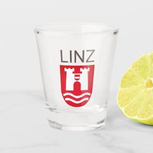 Wappen von Linz, ÖSTERREICH Schnapsglas