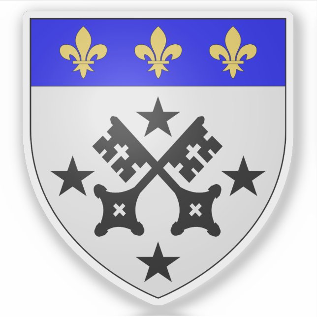 Wappen von Lisieux, Calvados, Normandie Aufkleber (Vorderseite)