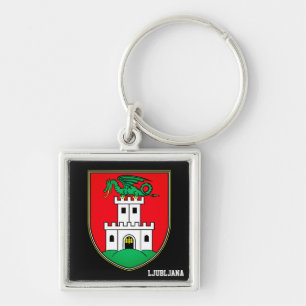 Wappen von Ljubljana - SLOWENIEN Schlüsselanhänger