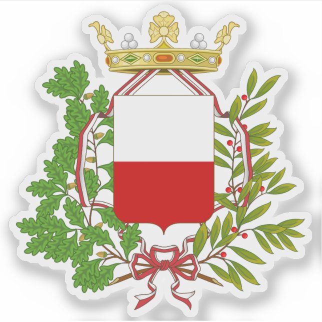 Wappen von Lucca, Italien Aufkleber (Vorderseite)