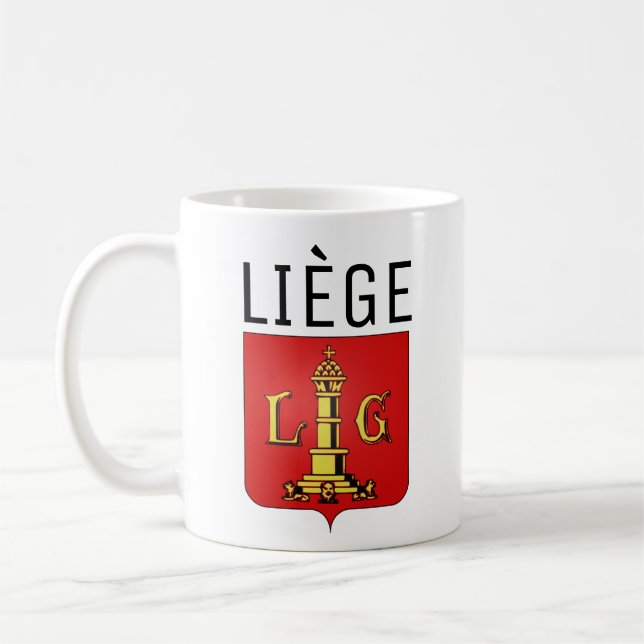Wappen von Lüttich, Belgien Kaffeetasse (Links)
