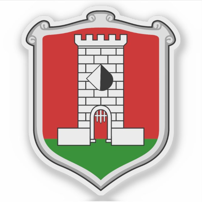 Wappen von Lysá nad Labem, Tschechische Republik Aufkleber (Vorderseite)
