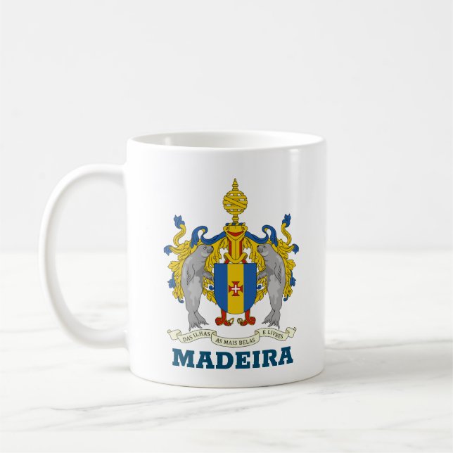 Wappen von Madeira, Portugal Kaffeetasse (Links)