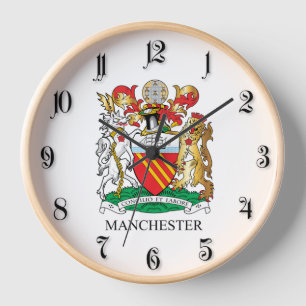 Wappen von Manchester Uhr