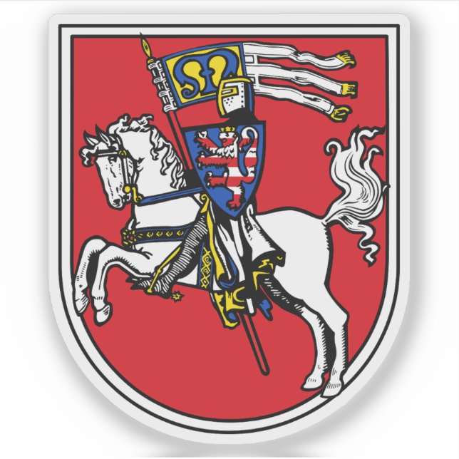 Wappen von Marburg, Deutschland Aufkleber (Vorderseite)