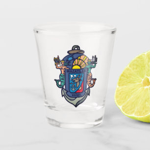 Wappen von Mazatlán, Sinaloa (MX) Schnapsglas