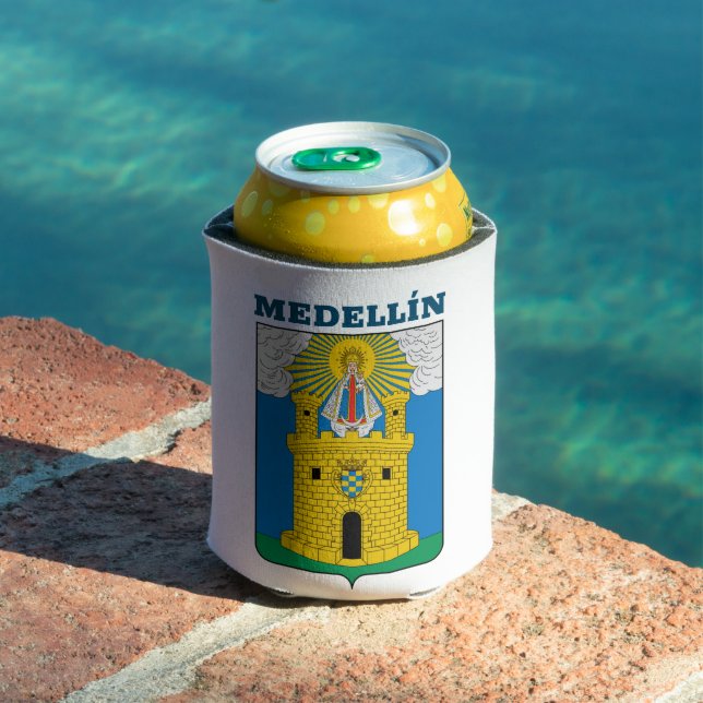 Wappen von Medellín, Kolumbien Dosenkühler (In Situ Pool)