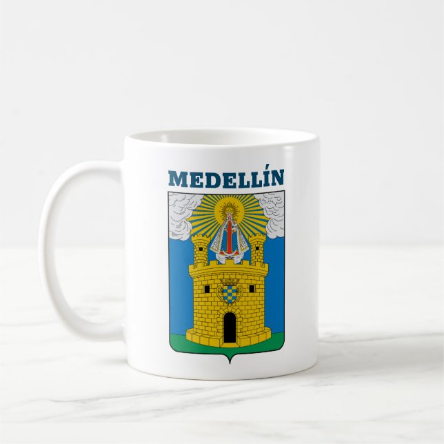 Wappen von Medellín, Kolumbien Tasse Kaffee (Links)