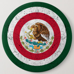 Wappen von Mexiko Retro Button