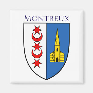 Wappen von Montreux, Schweiz Magnet