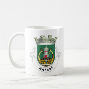 Wappen von Nazaré, Portugal Kaffeetasse