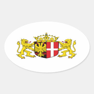 Wappen von Neuss, Deutschland Ovaler Aufkleber