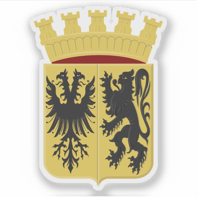 Wappen von Ninove, Belgien Aufkleber (Vorderseite)