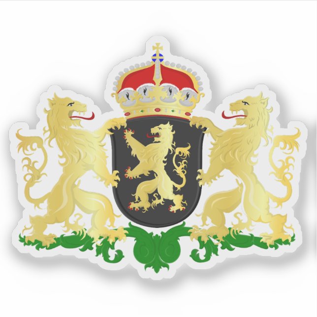 Wappen von North Brabant, Niederlande Aufkleber (Vorderseite)
