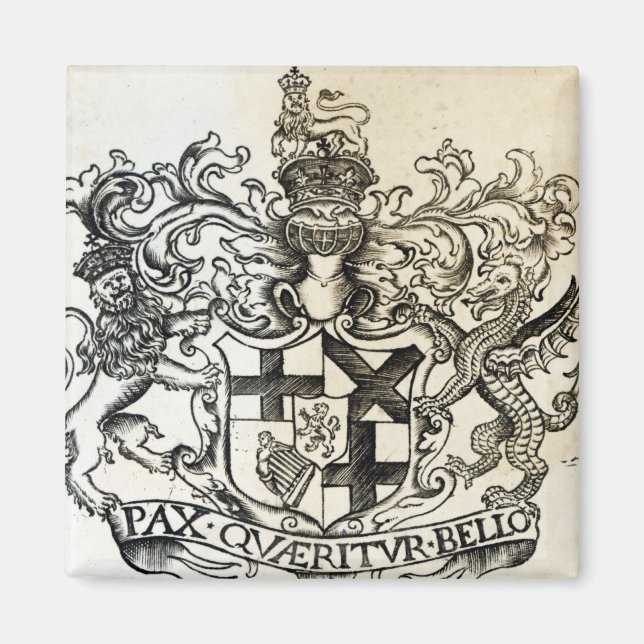 Wappen von Oliver Cromwell Magnet (Vorne)