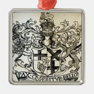 Wappen von Oliver Cromwell Ornament Aus Metall