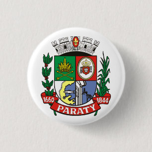 Wappen von Paraty, Brasilien Button