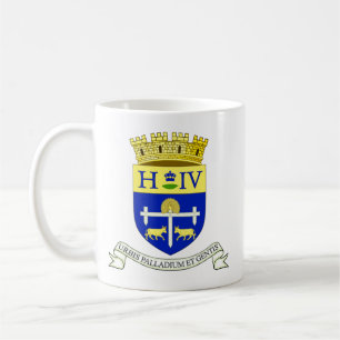 Wappen von Pau, Pyrénées-Atlantiques (FRANKREICH) Kaffeetasse