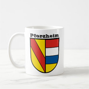 Wappen von Pforzheim, Deutschland Kaffeetasse