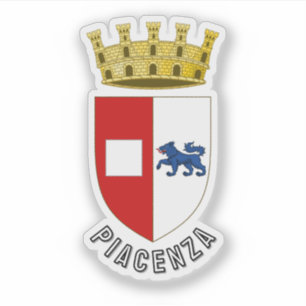 Wappen von Piacenza, Italien Aufkleber