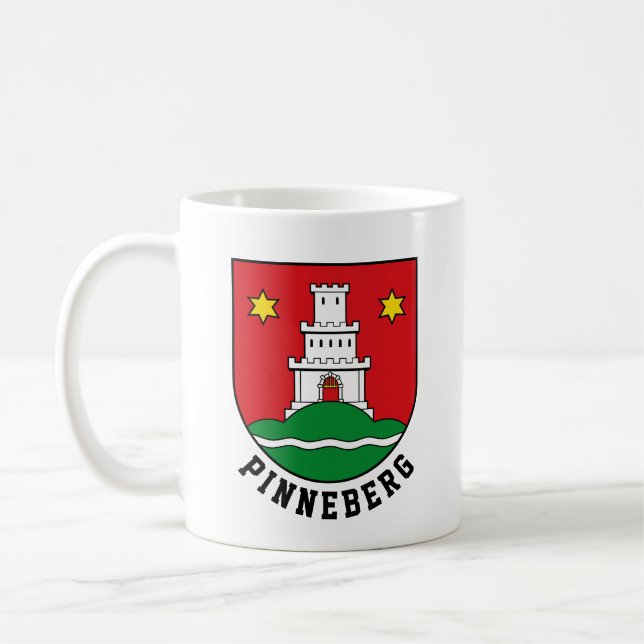 Wappen von Pinneberg, Deutschland Kaffeetasse (Links)