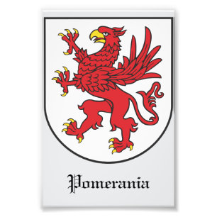 Wappen von Pommern Majestätischer Greif Art Fotodruck