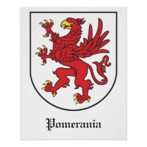Wappen von Pommern Majestätischer Greif Art