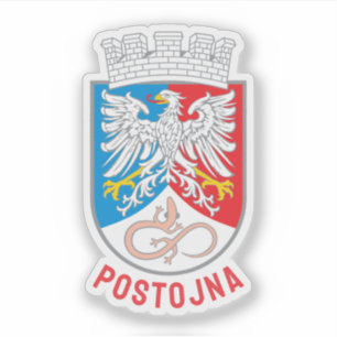Wappen von Postojna, Slowenien Aufkleber