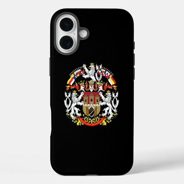 Wappen von Prag iPhone 16 Plus Hülle (Rückseite)