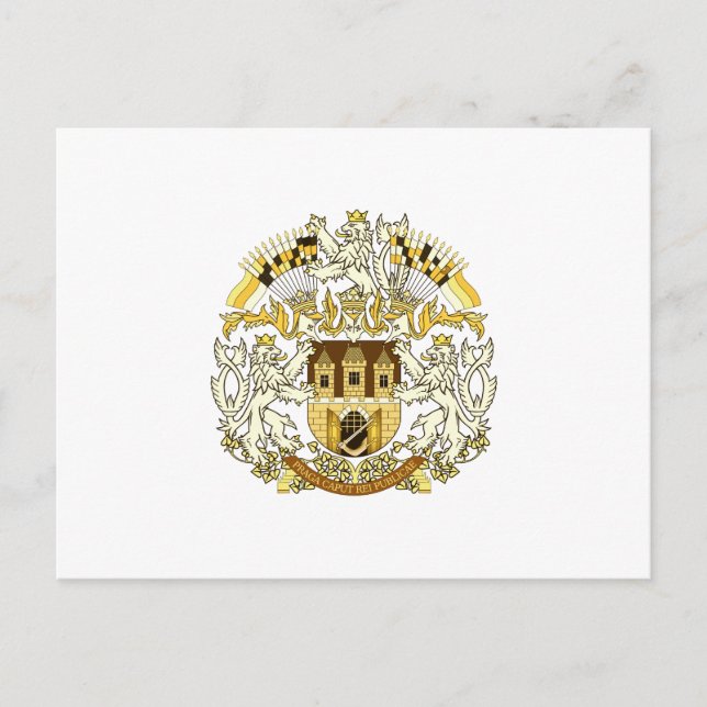 Wappen von Prag Postkarte (Vorderseite)