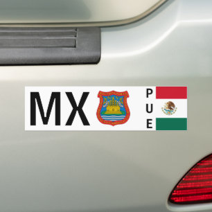 Wappen von Puebla de los Ángeles, Mexiko Autoaufkleber