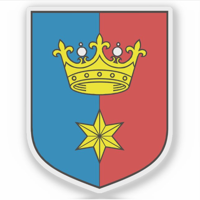 Wappen von Rakvere, Estland Aufkleber (Vorderseite)