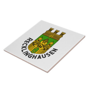 Wappen von Recklinghausen, Deutschland Fliese