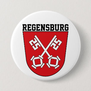 Wappen von Regensburg, Deutschland Button