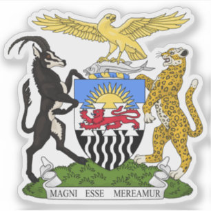 Wappen von Rhodesia und Nyasaland (1953-1963) Aufkleber