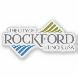 Wappen von Rockford, Illinois, USA Aufkleber