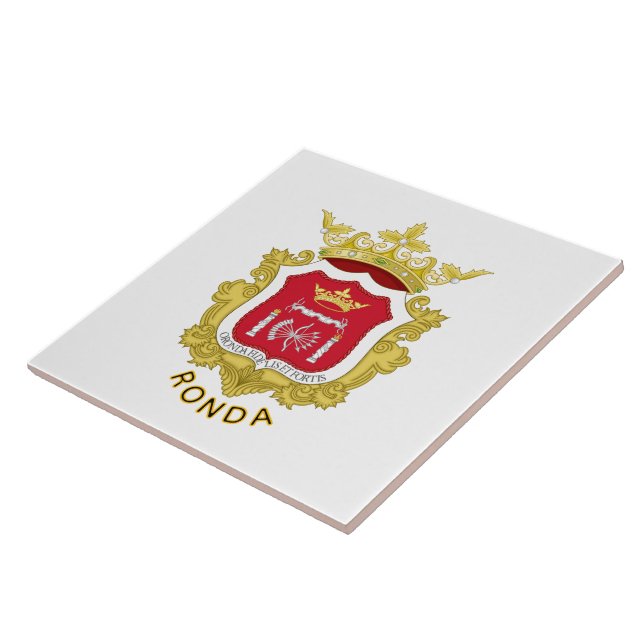 Wappen von Ronda, Spanien Fliese (Seite)