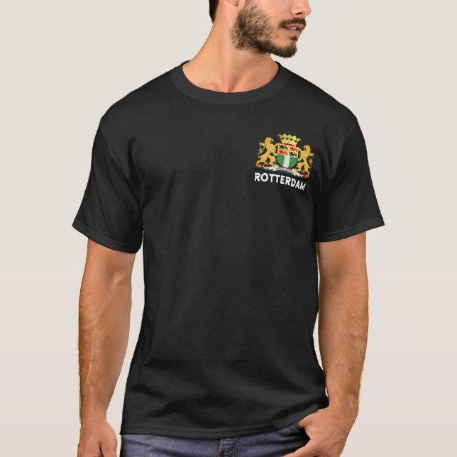 Wappen von Rotterdam, Niederlande T-Shirt (Vorderseite)