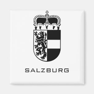 Wappen von Salzburg Monochrome Fine Art Magnet