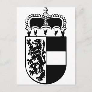 Wappen von Salzburg Postkarte