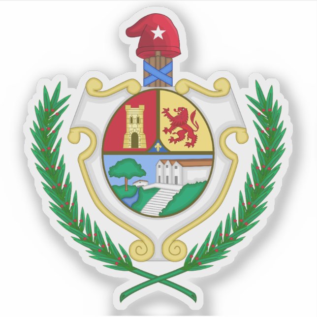 Wappen von San Antonio de los Baños, Kuba Aufkleber (Vorderseite)