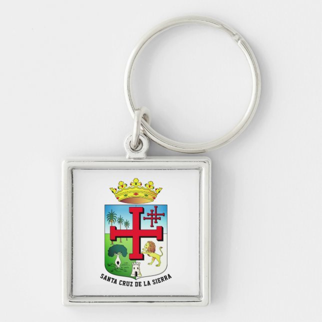 Wappen von Santa Cruz de la Sierra (Bolivien) Schlüsselanhänger (Vorne)