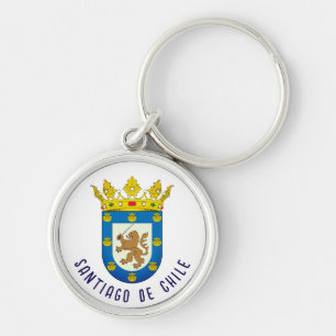 Wappen von Santiago de Chile Schlüsselanhänger