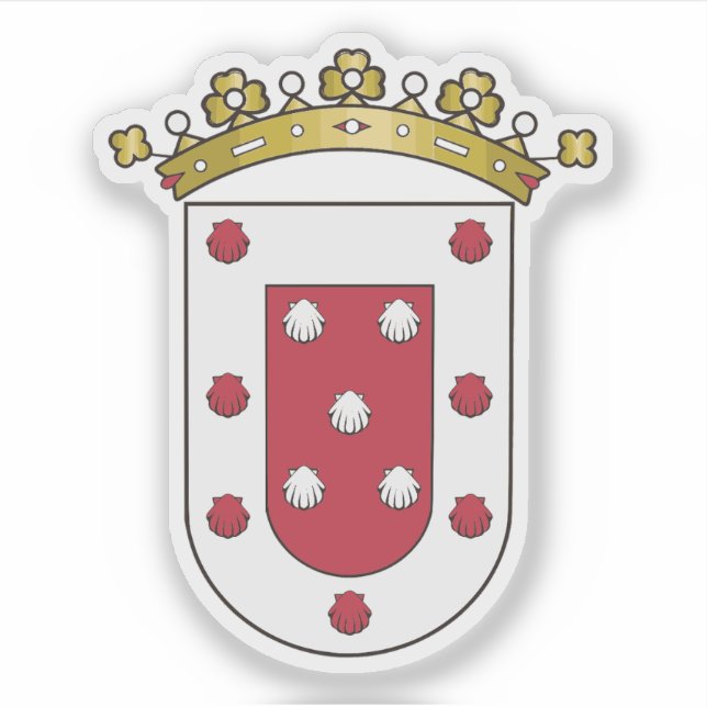 Wappen von Santiago de los Caballeros Aufkleber (Vorderseite)