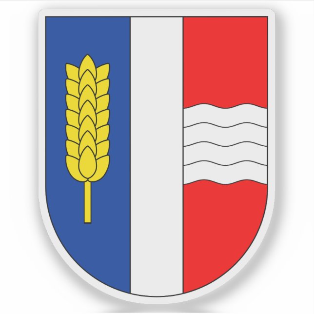 Wappen von Schaan, Liechtenstein Aufkleber (Vorderseite)